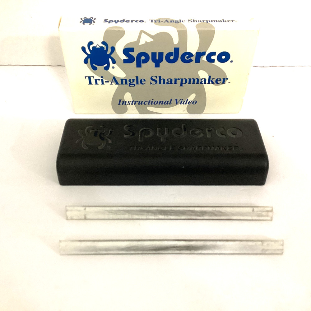 SPYDERCO TRI-ANGLE SHARPMAKER KNIFE SHARPENING KIT MEDIUM & FINE GRIT 204MF