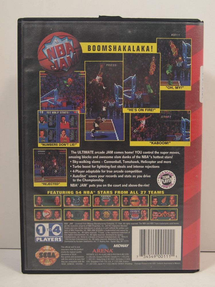 NBA Jam Case (SEGA Genesis) Authentic BOX ONLY
