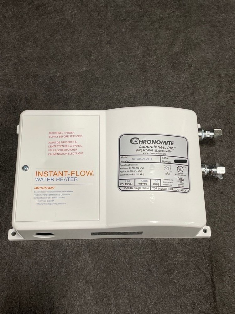 CHRONOMITE SR-30L/120-1 Instant-Flow 120V Electric Tankless Water Heater