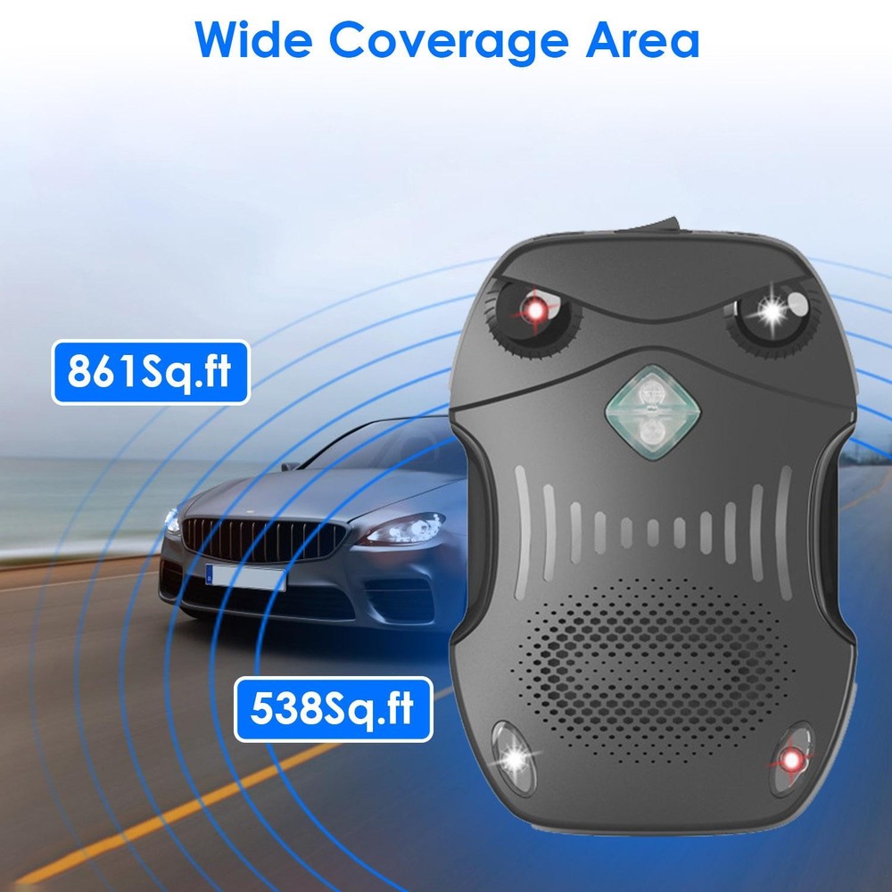 2 Pack Under Hood Ultrasonic Rodent Repeller Control Deterrent Chaser Blocker