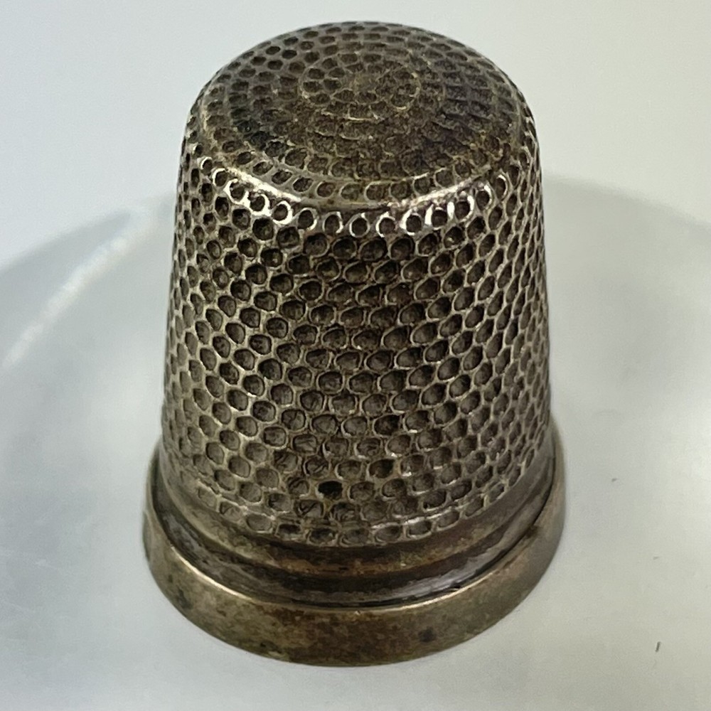 Antique Solid Silver Thimble Size 9 Charles Horner 1912 2cm 4g