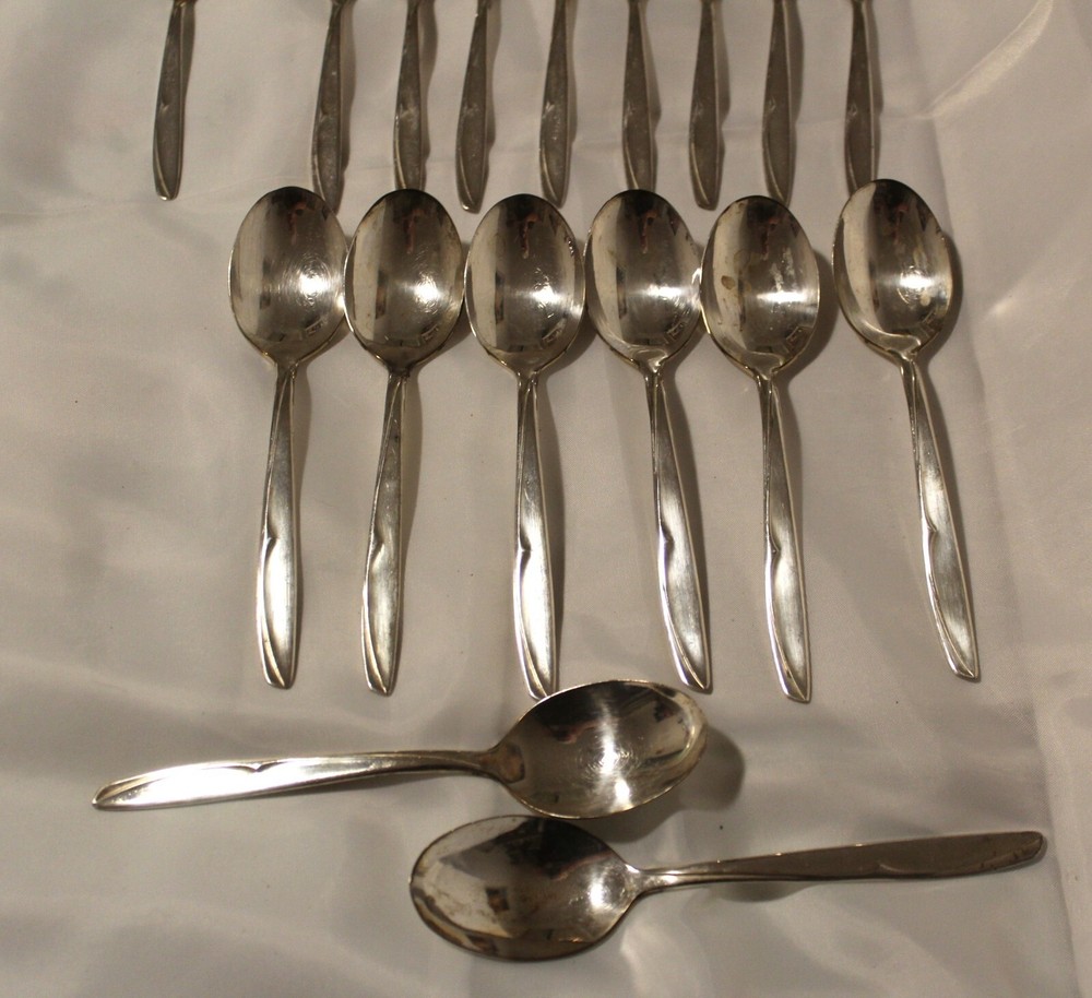 33pc Supreme Silverplate forks spoons sugar spoon no monogram