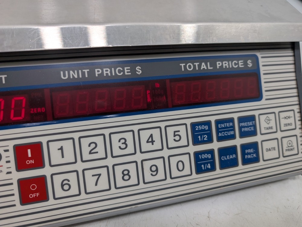 Cardinal Detecto Digital Price Computing Scale Counter Model PC-30-A Working