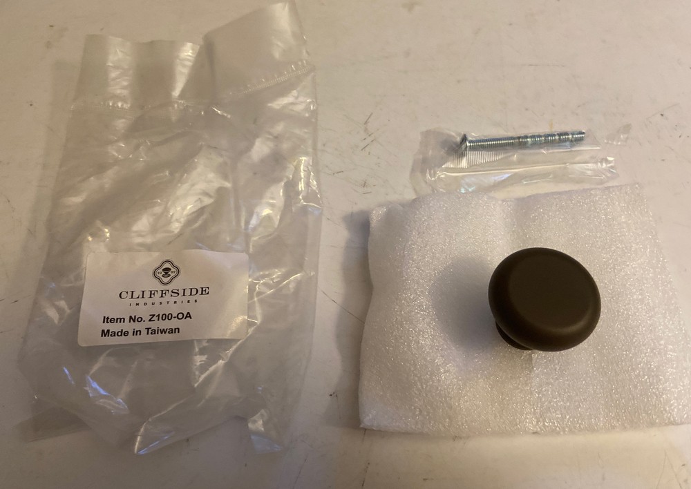 Cliffside Z100-OA Flat Brown Finished Cabinet Knob Pull