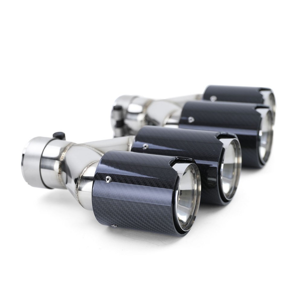 2x Carbon M Performance Exhaust Muffler Tips/ Tailpipes UNIVERSAL
