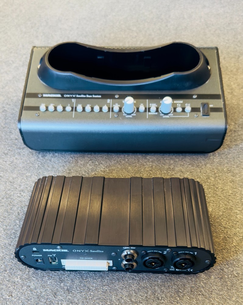 Mackie Satellite System FireWire 2-channel Audio Interface, pod and base