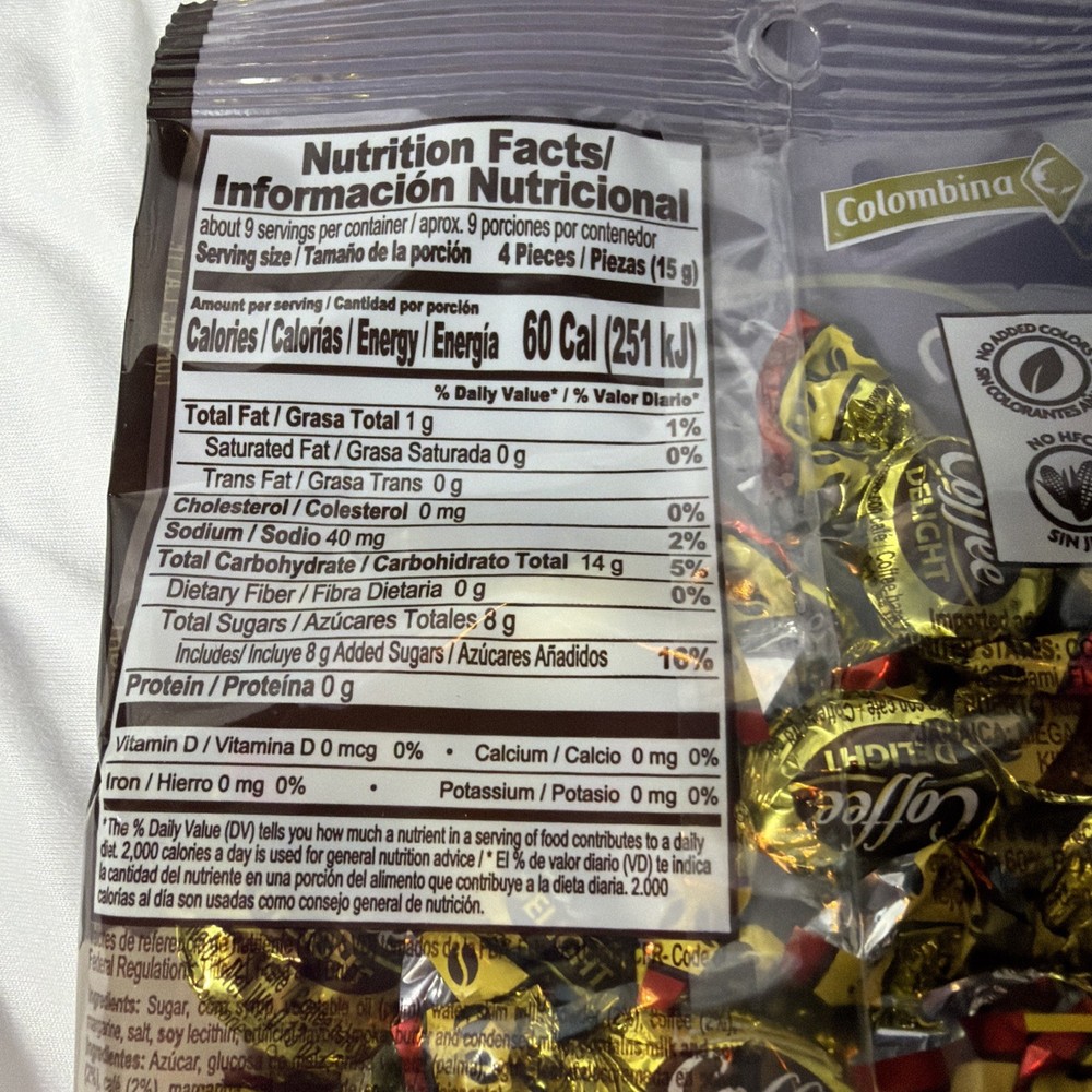 Colombina Coffee Delight Hard Candy 2 Count