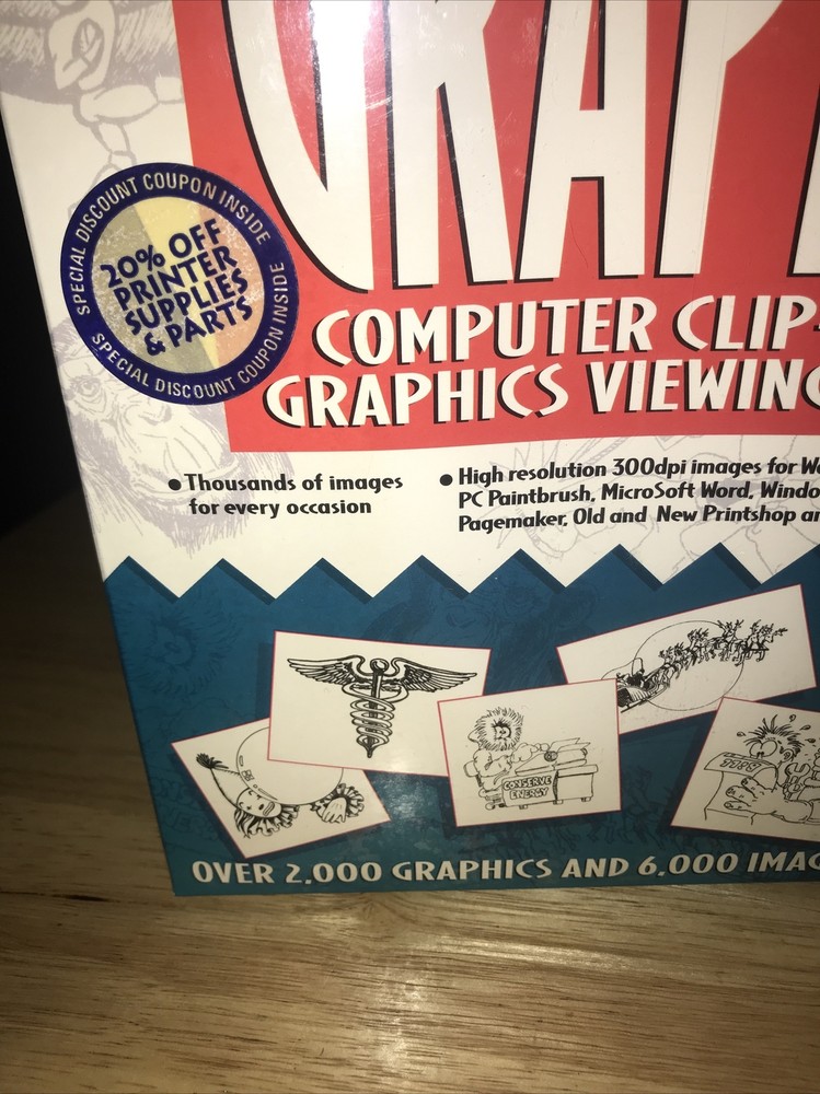 CD-ROM Pixel Perfect Graphics Computer Clip Art IBM Compatible New Software