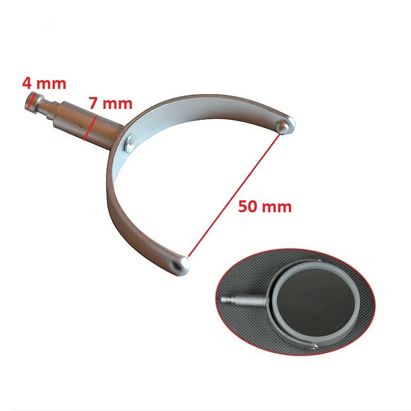 Metal Microscope Mirror Bracket w/ Glass Microscope Mirror Reflector Assembly