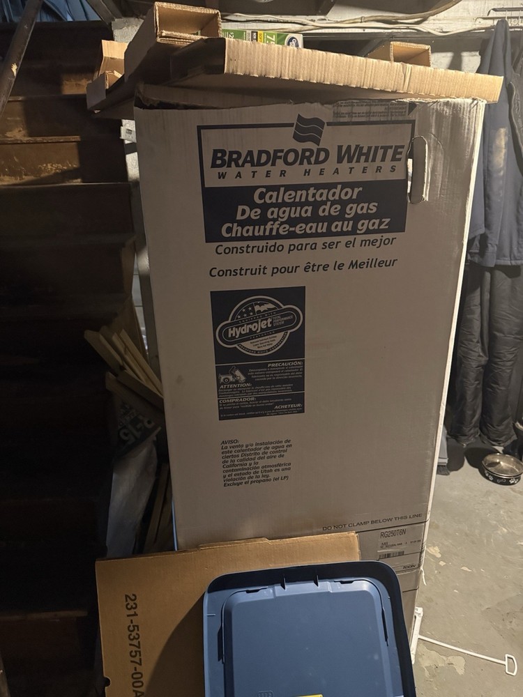 water heater !!! 700 or better offer! Never been used brand new ! 50 gallon
