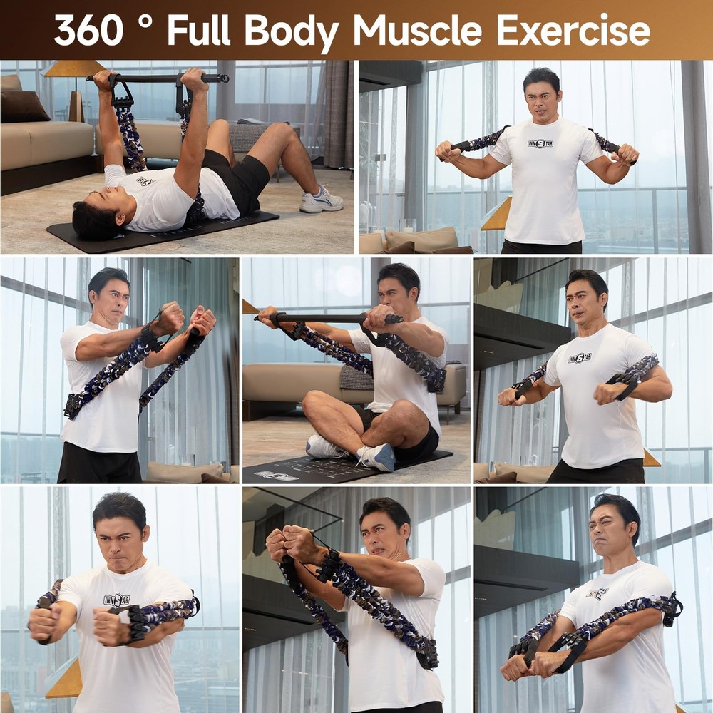 Multi-Function Resistance Bands for Working Out, Push Up Exercise Bands Resis...