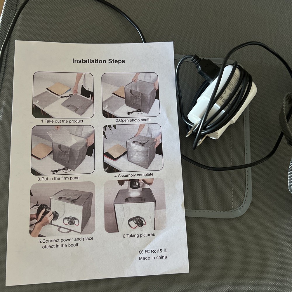 led photo studio light box portable folding