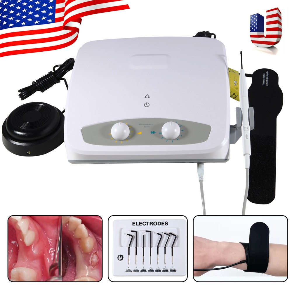 Electro Electrosurgery Unit Machine High Frequency Electric 7pcs Tips UPS
