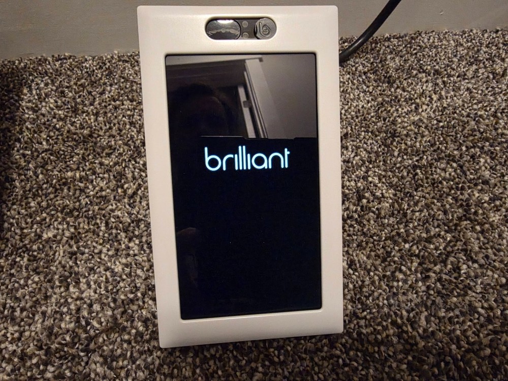 Brilliant Smart Home Control Light Switch Panel BHA-120US-WH1