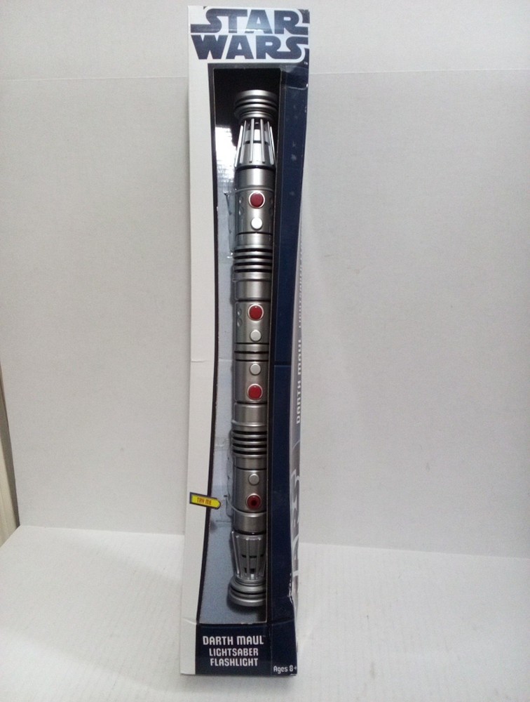 2012   Star Wars - Darth Maul Lightsaber Flashlight  "  BOX DAMAGE!