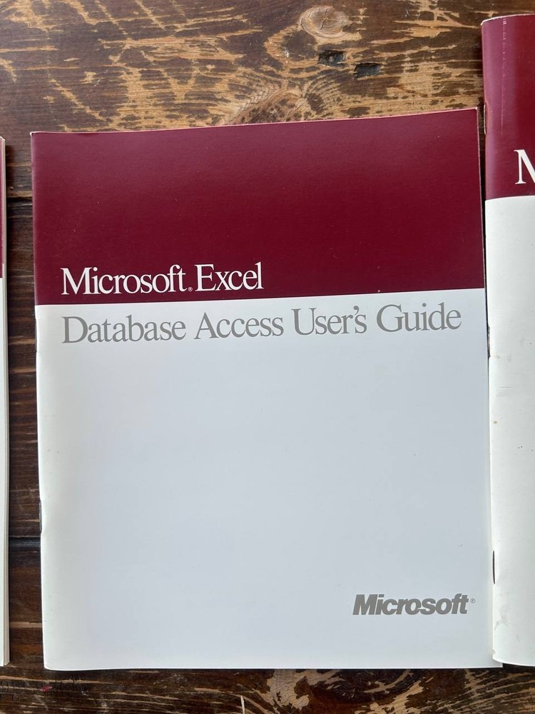 Vintage Microsoft Excel Macintosh Software 6-Disk Set Manuals Sampler