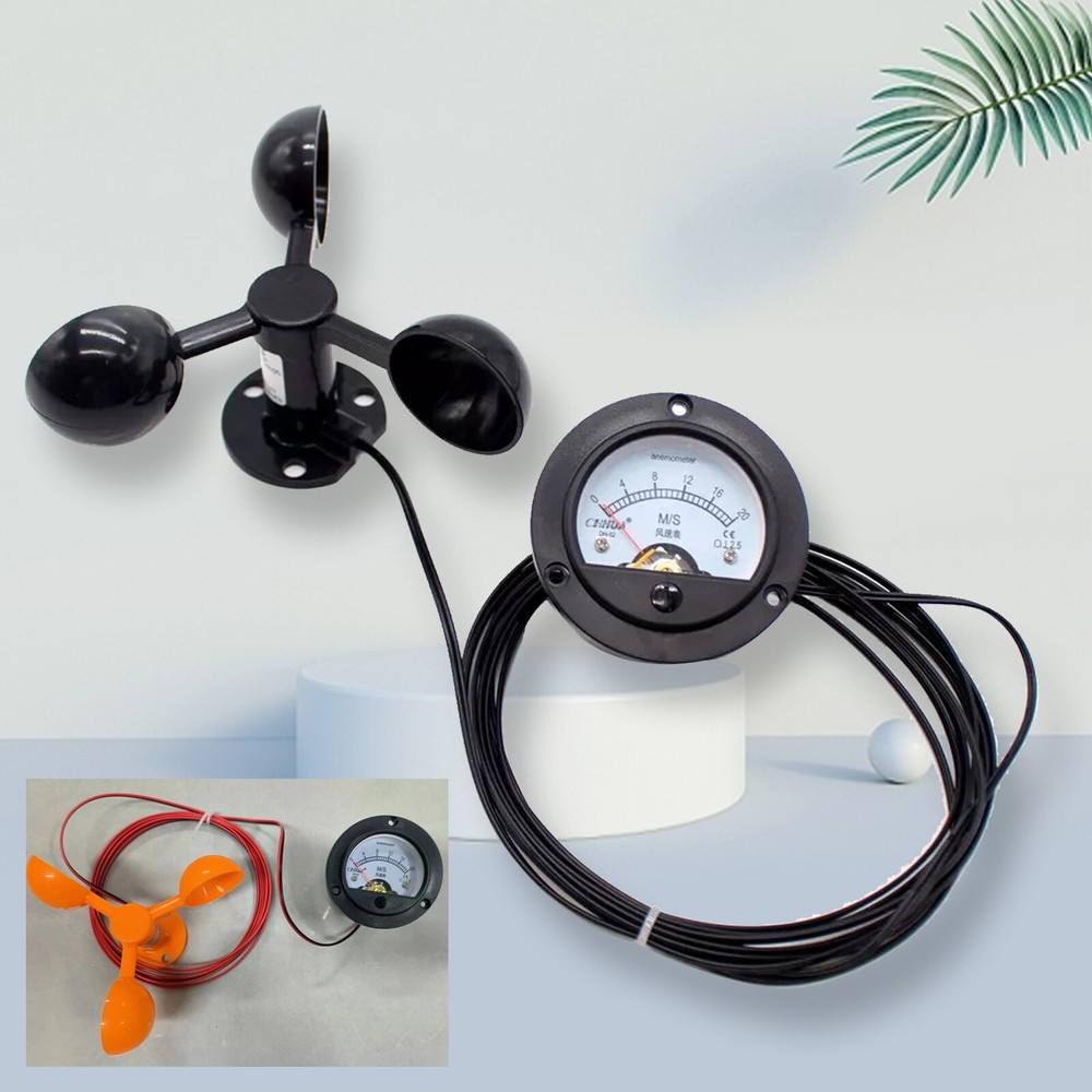 Wind Speed Sensor Tower Crane Self-Generating Type Display Unpowered Anemometer