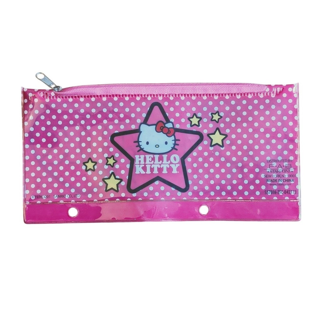 Hello Kitty Binder Pencil Case Double Sided