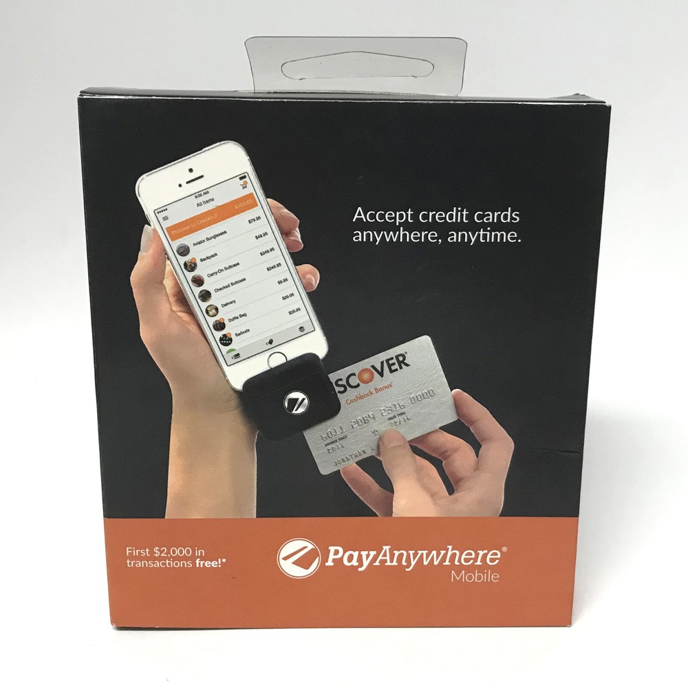 PayAnywhere Mobile Credit Card Reader w/HEAD SET JACK | Android iPhone |NIB 2015
