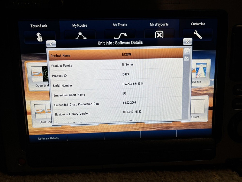 RAYMARINE E 120W WIDESCREEN HYBRIDTOUCH CHARTPLOTTER/MULTIFUNCTION DISPLAY