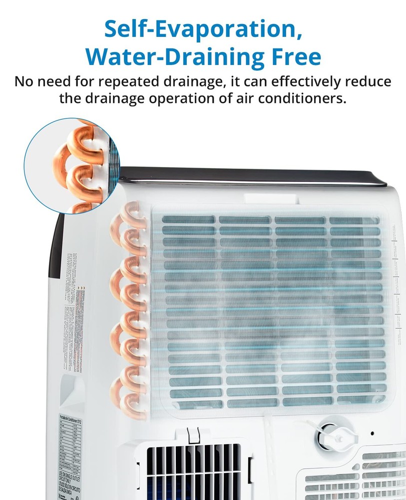 14,000 BTU Air Conditioners 3-IN-1 Quiet AC Unit with Remote Control Sleep Mode