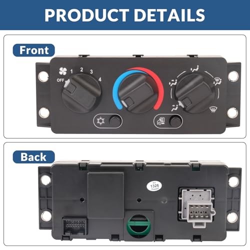 Front Climate Control Module Heater A/C Air Conditioning Panel Unit,