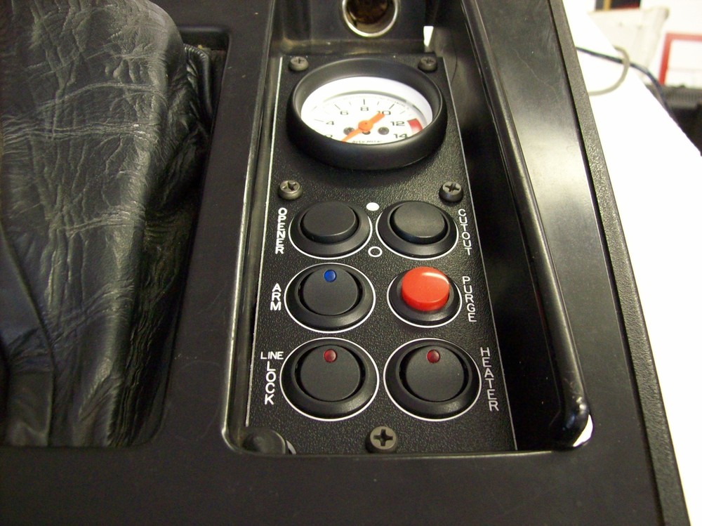 84-89 C4 Corvette Console Switch Panel Nitrous Oxide With 2 1/16" Gauge Hole