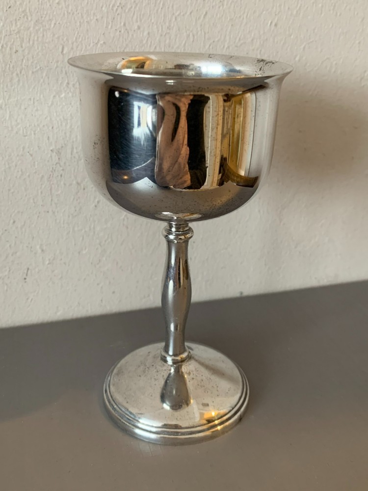 Vintage silver plate Wine Goblet