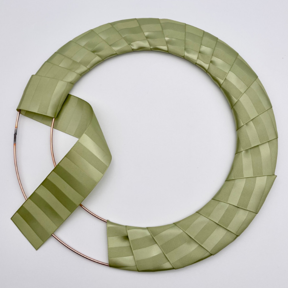 10" 25.4cm Flat Wire Wreath Making Ring Copper Frame