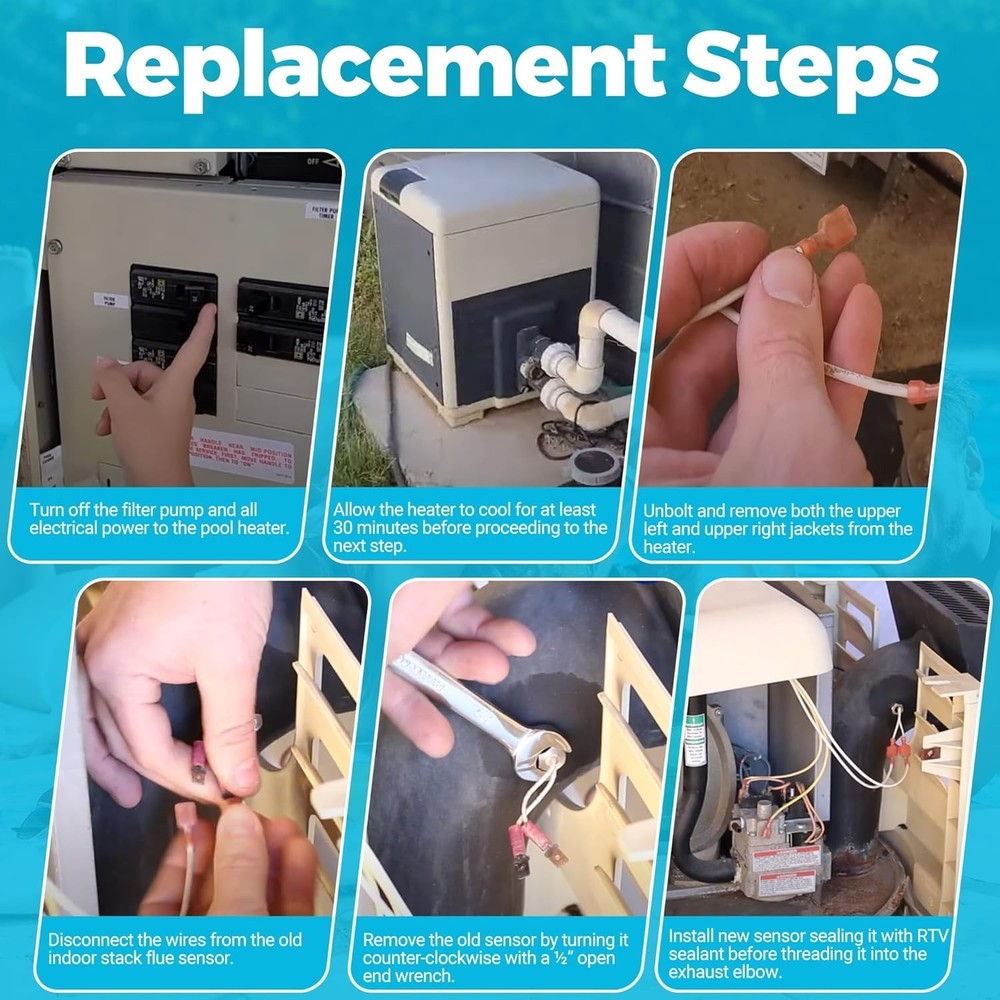 High-Quality Replacement Flue Sensor for Pentair MasterTemp & Sta-Rite Heaters