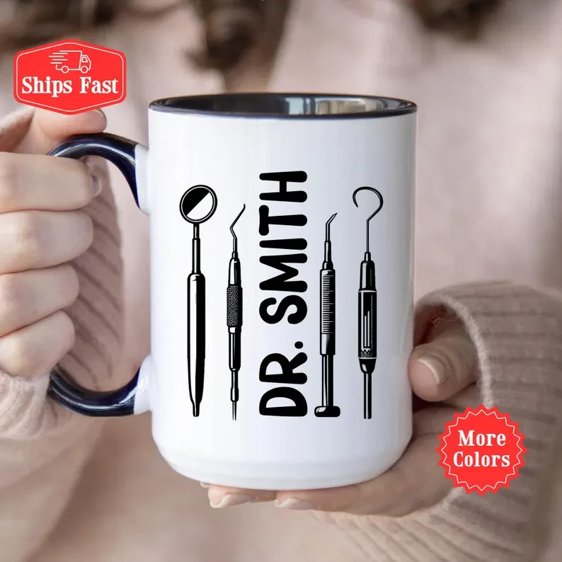 Personalized Dentist Mug Custom Coffee Cup Gift