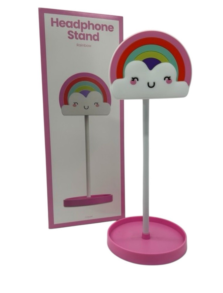 Rainbow Headphone Stand Pink