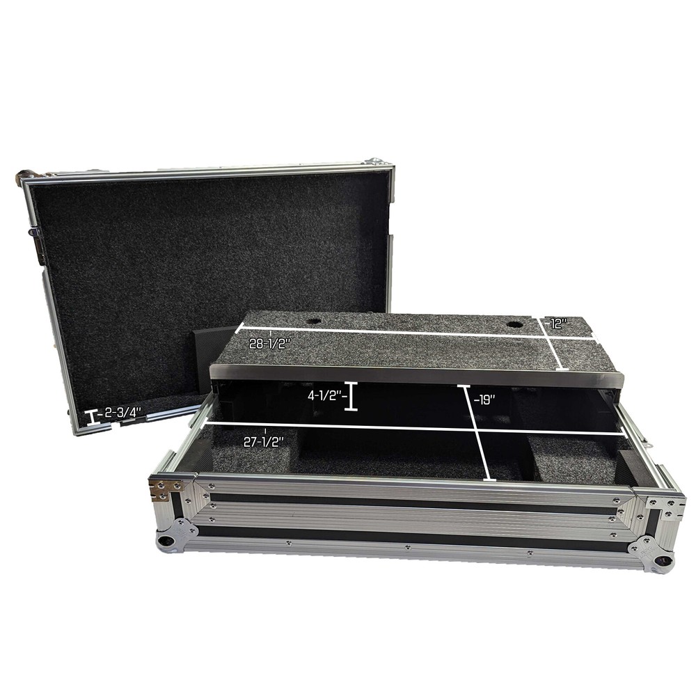 Harmony Audio HCSCLIVE2WLT Custom DJ Controller Case for Denon DJ SC LIVE 2
