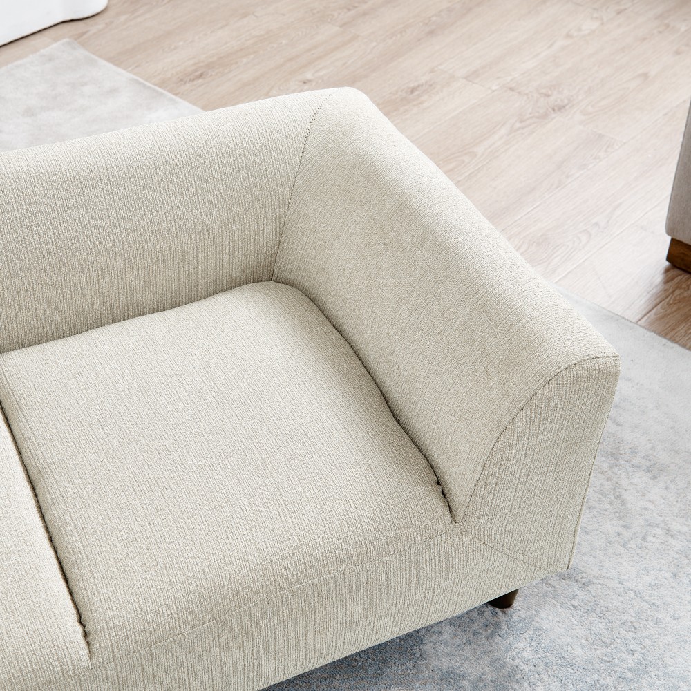 Pet sofa with backrest and armrests, modern rectangular pet sofa suitable for