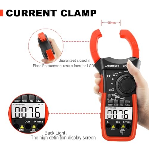 Digital Clamp Meter AC DC Amp Meter with 570CAPP(Bluetooth Clamp Meter)