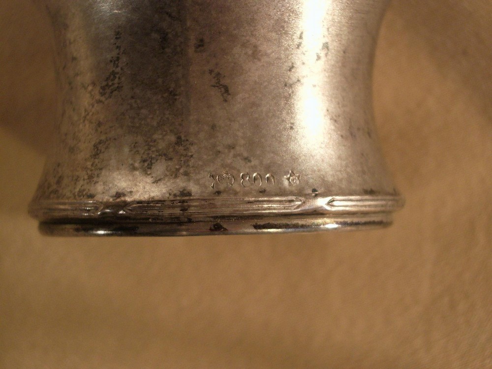 ANTIQUE GERMAN 800 SILVER ENGRAVED NAPKIN RING