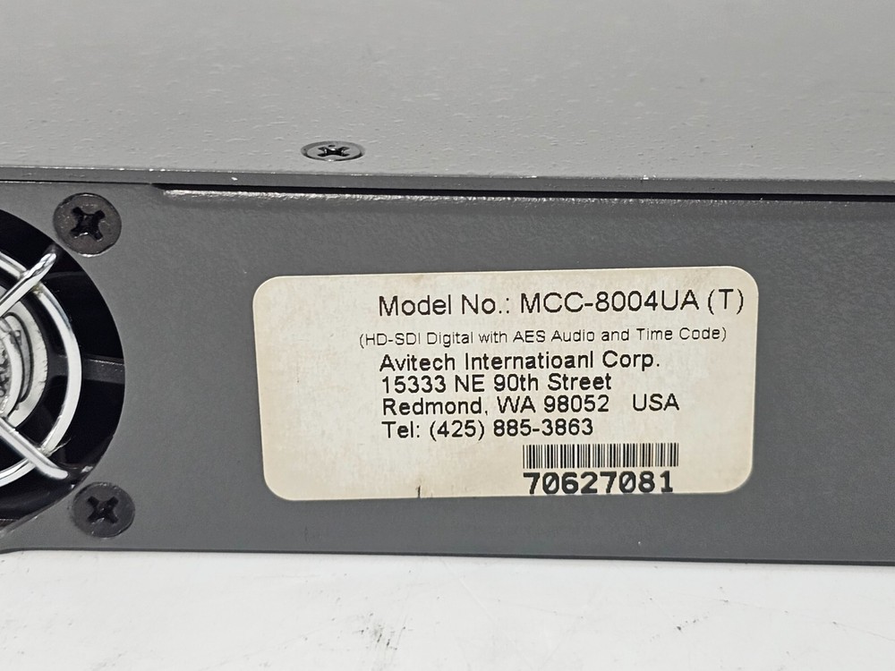 Avitech MCC-8004UL HD-SDI Multiviewer