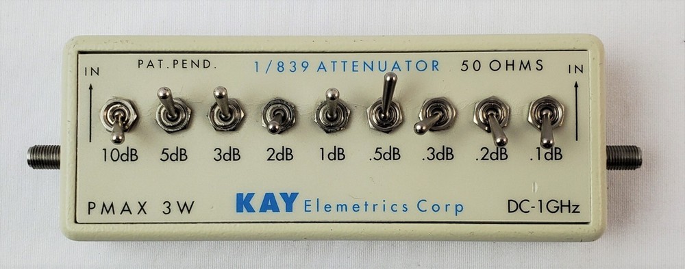 Kay Elemetrics 1/839 Step Attenuator