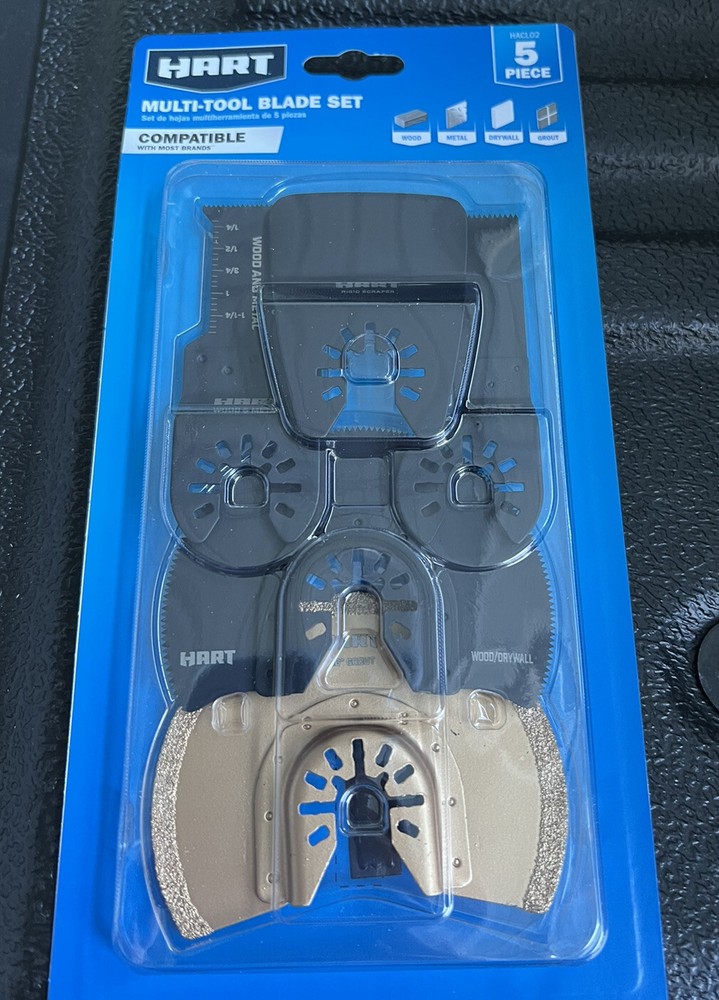 HART 5-Pc MULTI-TOOL Blade Set