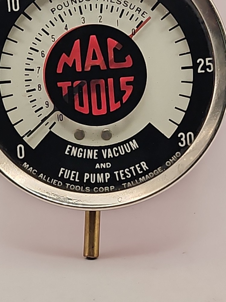 Vintage MAC TOOLS Engine Vacuum & Fuel Pump Tester
