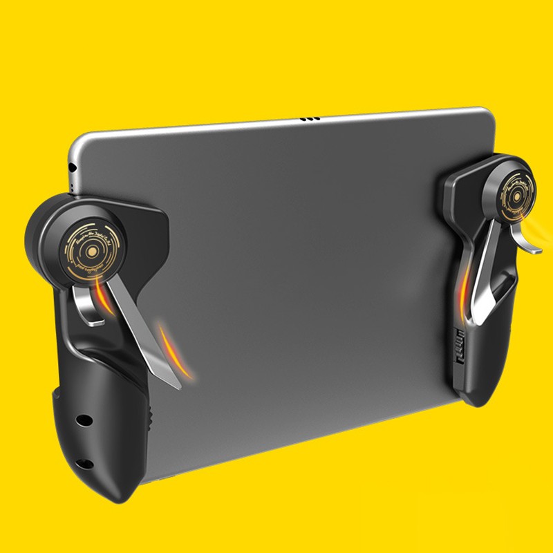 Gaming Trigger Aiming Fire Button Handle Shooter Controller For iPad PUBG Tablet