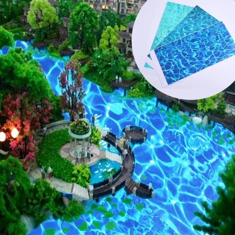 DIY Simulation River & Lake Scene Model Making Water Effects Landscape