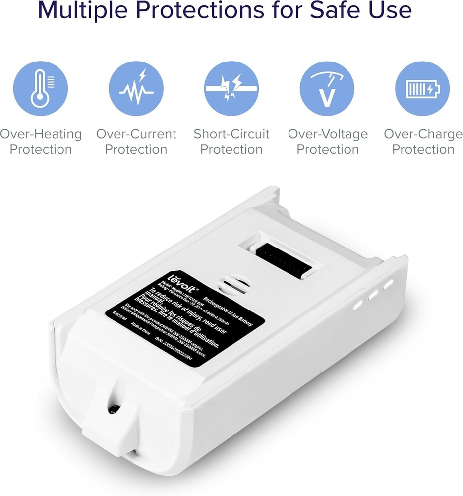 LVAC-200 Replacement Battery, 2200mAh, 50 Mins Runtime