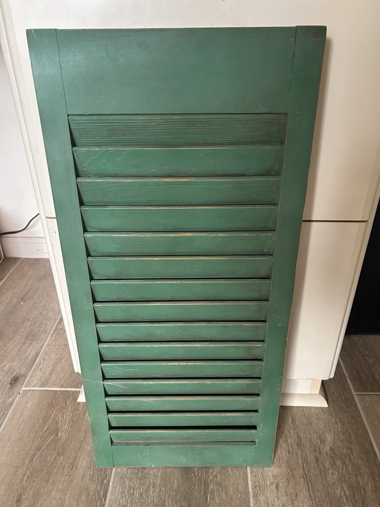 Vintage antique Wood Shutter Display Piece