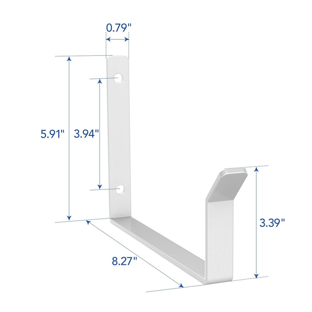 2 Pack Add On Storage Utility Hook Accessory for Garage Ceiling Rack, Max Wei...