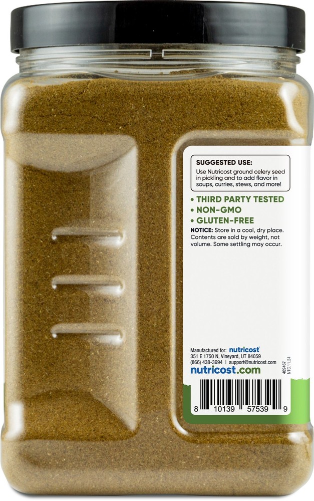 Nutricost Ground Celery Seed (1.7 Pound) Aromatic Ground Spice
