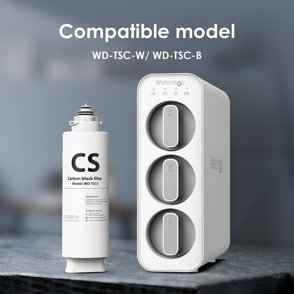 Waterdrop TSCS Under Sink Water Filter, Replacement for Waterdrop TSC system