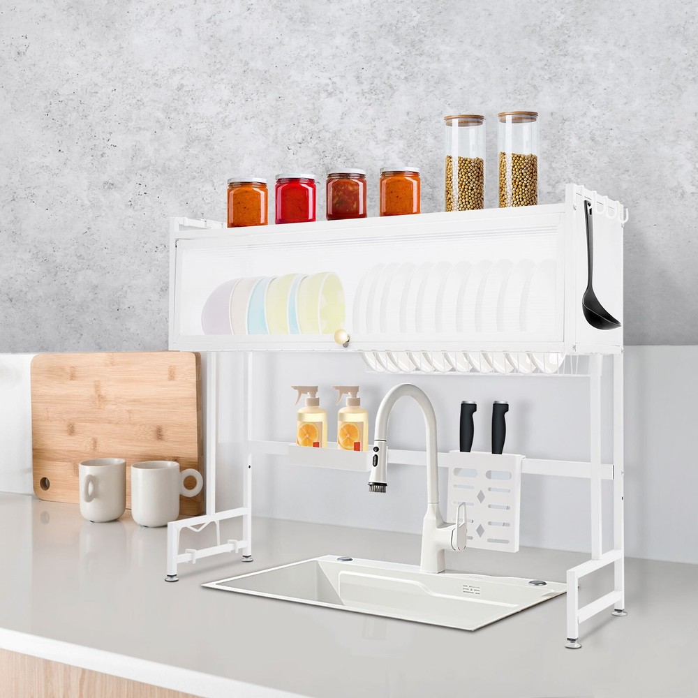 Over Sink Dish Drying Rack, Sink Drainer Rack, Organized Drying Rack for Dishes