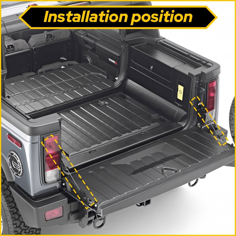 2x Tailgate Support Cable For Chevy Avalanche Silverado GMC Sierra Pair Set Kit