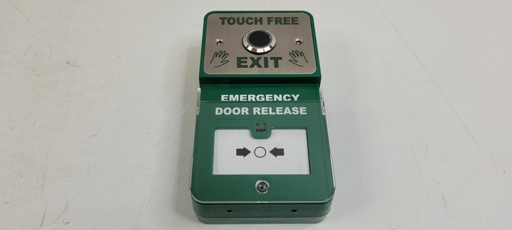 CQR DEEDLOCK TOUCH FREE INFRARED DUAL UNIT EXIT DEVICE AND EMERGENCY RELEASE